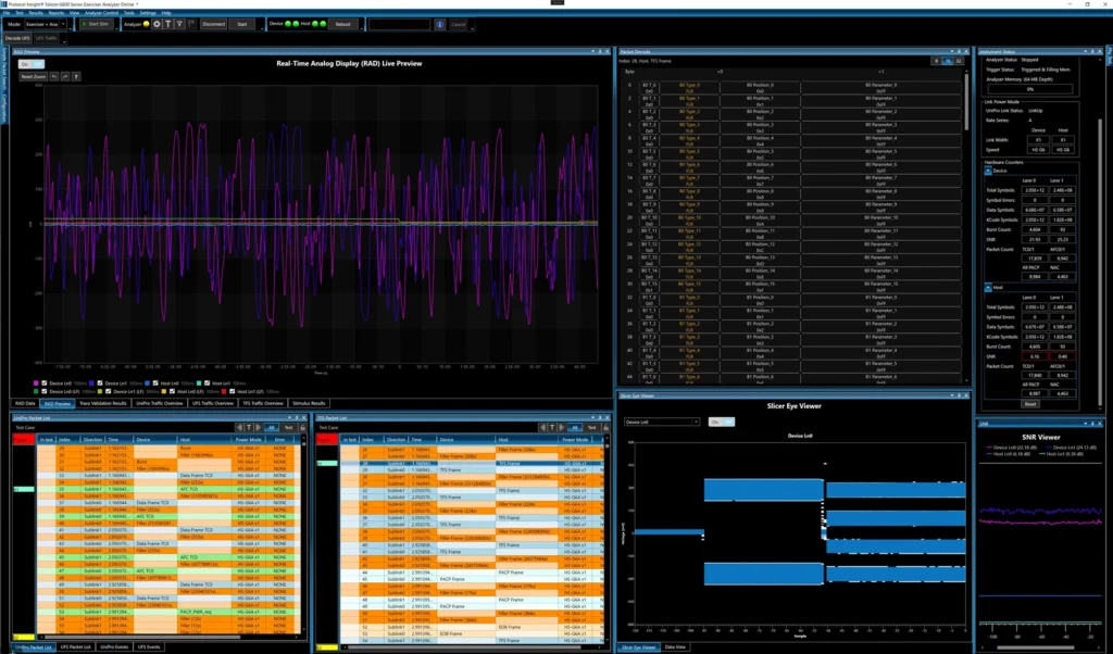 Falcon G600R Application Window